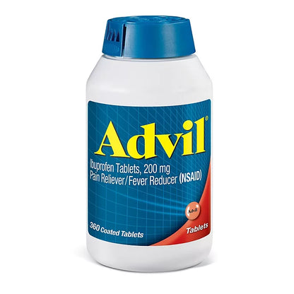Advil Pain Reliever and Fever Reducer Tablet NSAID, 200 mg Ibuprofen  360 count