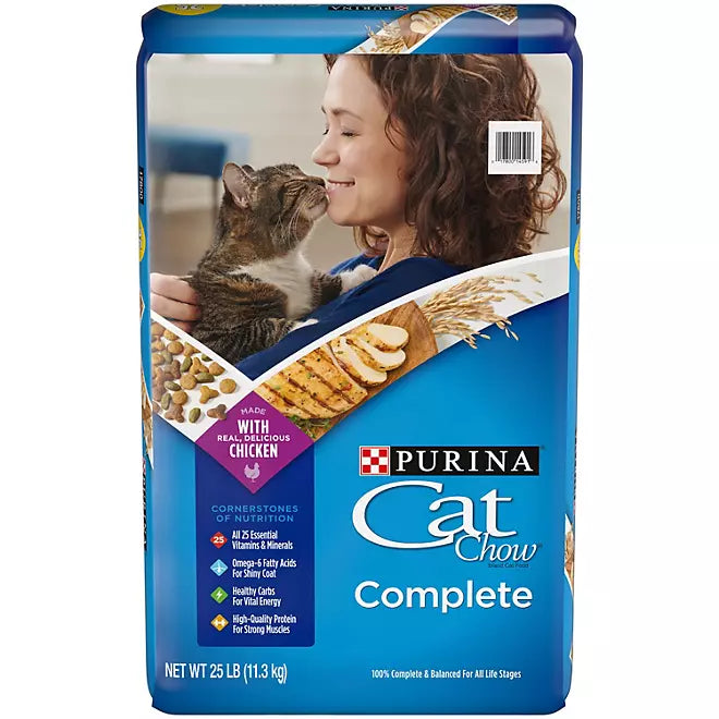 Purina Cat Chow Complete Dry Cat Food  25 lbs.