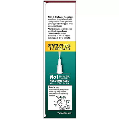 Copy of Afrin No-Drip Severe Congestion Nasal Spray (20 ml., 3 pk.) Afrin