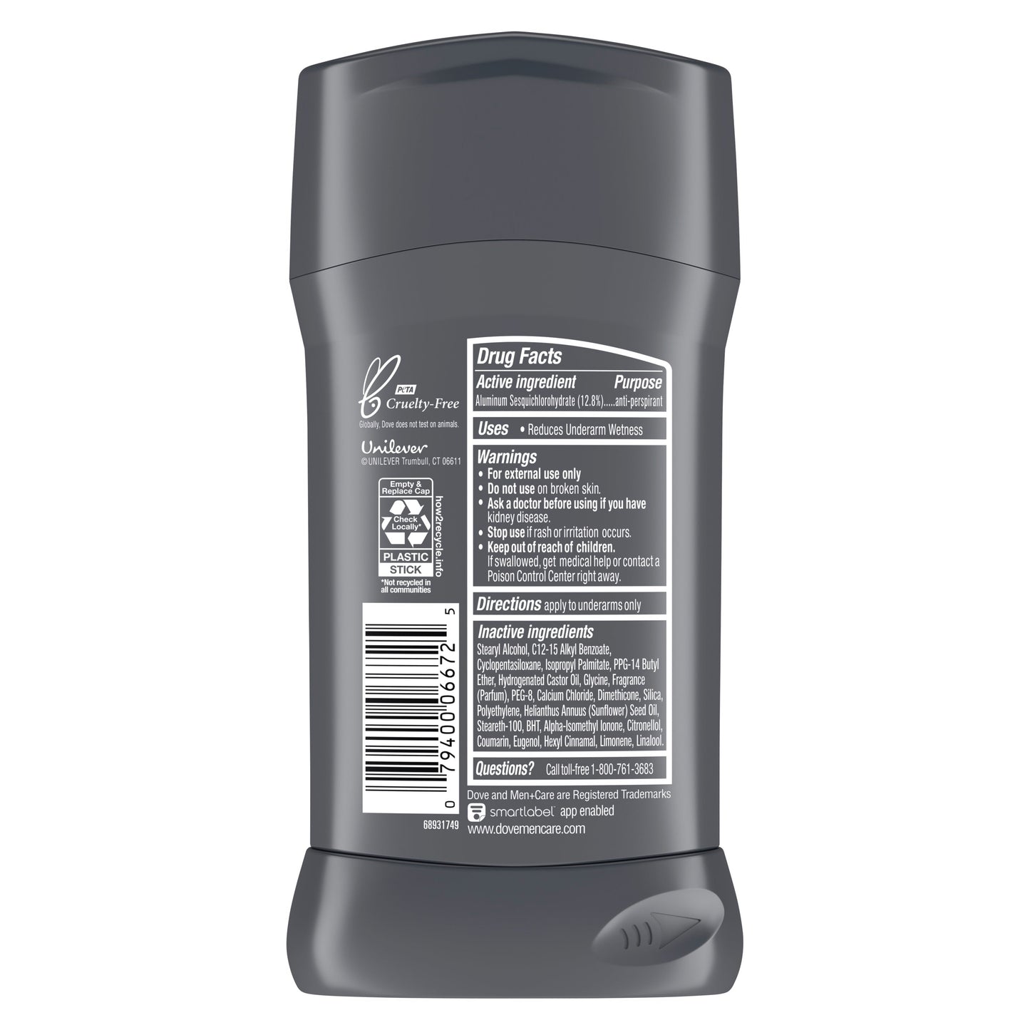Dove Men plus Care Antiperspirant Deodorant, Extra Fresh  2.7 oz.
