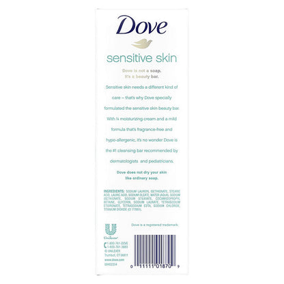 Dove Beauty Bar Soap, Sensitive Skin  3.75 oz., 16 count