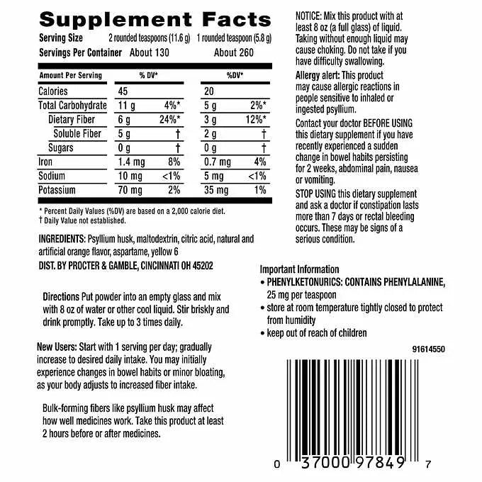 Copy of Benefiber Daily Prebiotic Fiber Supplement Powder, Unflavored (26.8 oz.) Benefiber
