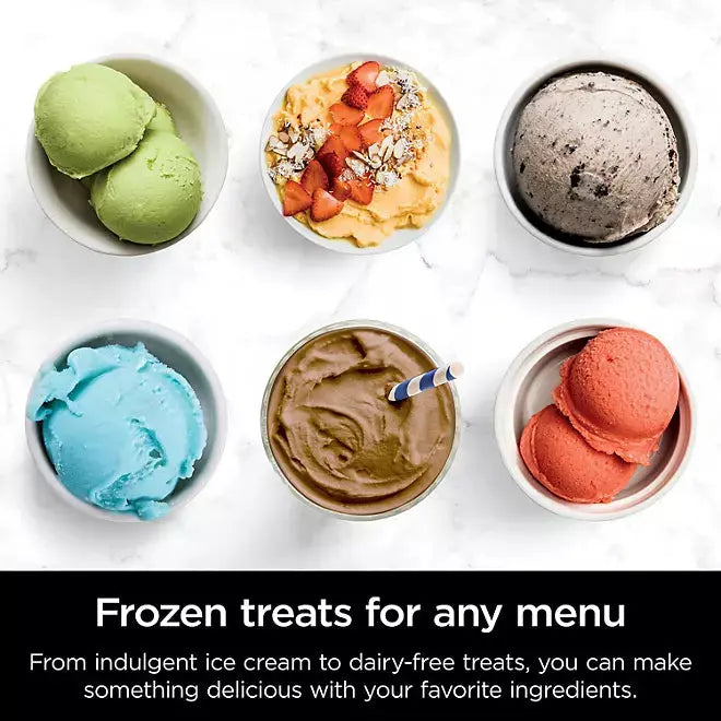 Ninja CREAMi Ice Cream & Sorbet Maker, 7 Frozen Treat Programs, Includes 3 Pints & Lids Ninja