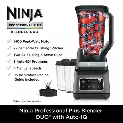 Ninja Professional Plus Blender DUO with Auto-iQ-DB751A Ninja