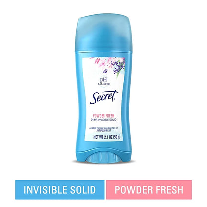 Secret Invisible Solid Antiperspirant and Deodorant, Powder Fresh  2.1 oz