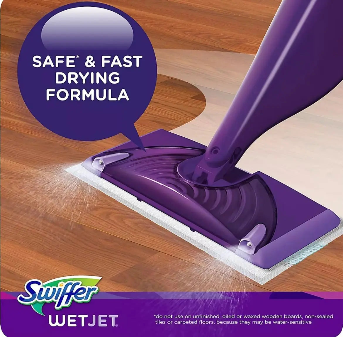Swiffer WETJET Multi-Purpose Floor Cleaner Solution With Febreze Refill, Lavendar Vanilla And Comfort Scent, 42.2 Ounce (Pack of 3) Swiffer